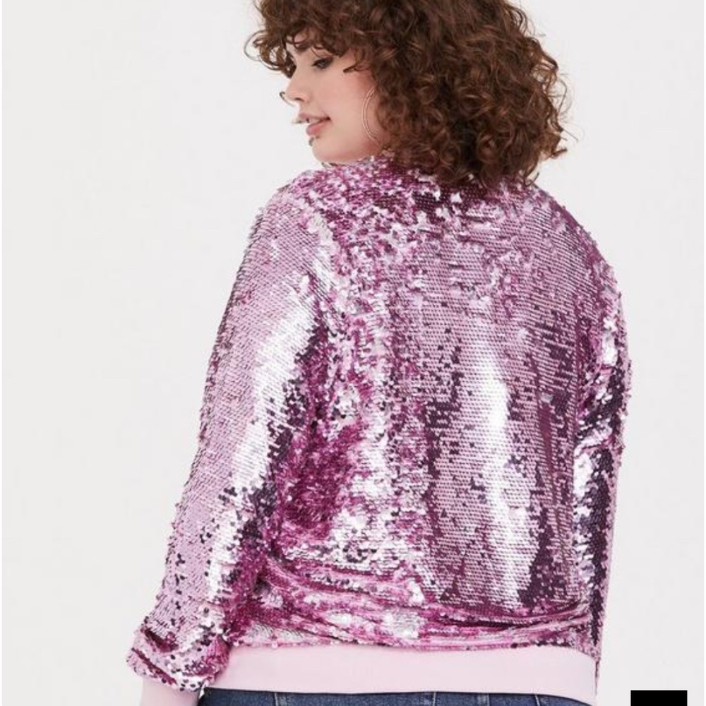 Barbie Pink Sequin Jacket by Torrid